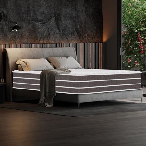 Matelas 140x190 cm Confort Premium, Épaisseur 28 cm, Ressorts Ensaches et en Mousse à Mémoire de Forme (1/5)
