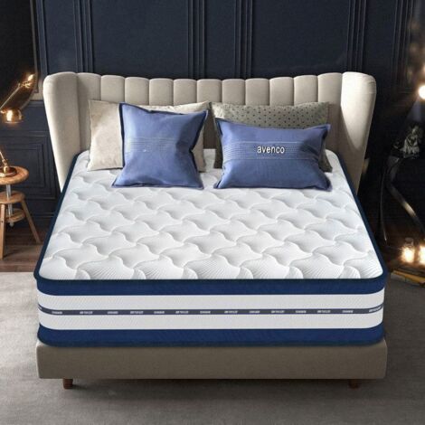 Matelas 140x200 cm Epaisseur 26 cm, Confort luxueux, Ultra respirant - 7 zones (1/5)