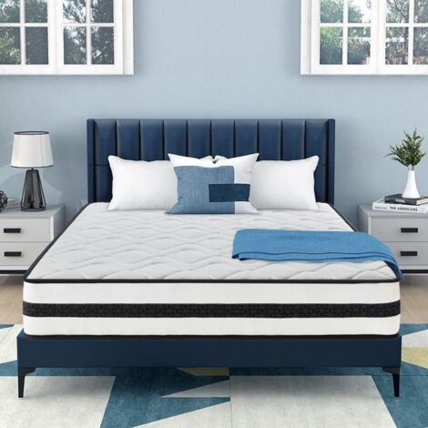 Matelas 140x190 cm Très épais 30 cm, Hybride Ferme Parfait Soutien