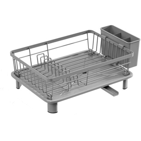 LOLLANDA Égouttoir à vaisselle compact à un niveau, égouttoir à couverts, égouttoir antidérapant (1/5)