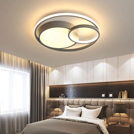 LOLLANDA Plafonnier minimaliste, éclairage pour couloir, plafonnier encastré pour chambre à coucher, adapté aux salons (lumière tricolore) (1/5)