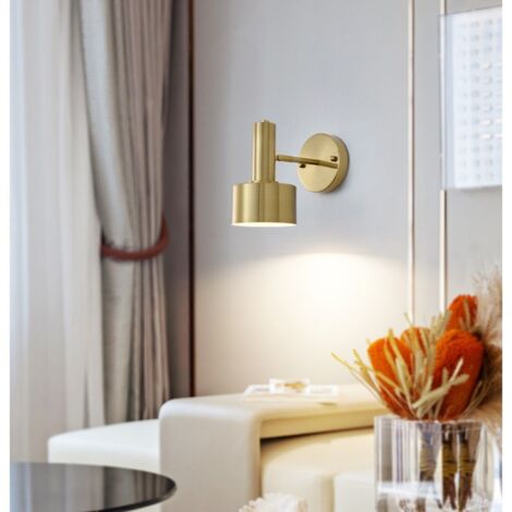 LOLLANDA Applique murale LED minimaliste, applique murale pivotante, applique murale contemporaine pour chambre à coucher (lumière chaude) (1/5)