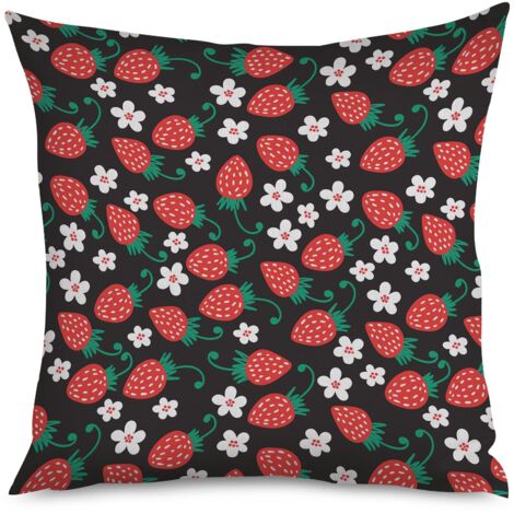 Housse de Housse Coussin Fraises Style Kawaii (1/5)