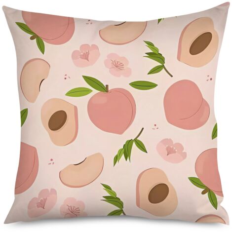 Housse de Coussin Décoratif Pêches Élégant (1/5)