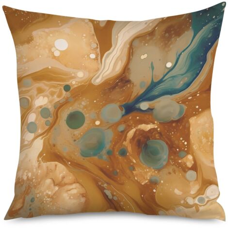 Housse de Coussin Décoratif Marbre Élégant Salon (1/5)