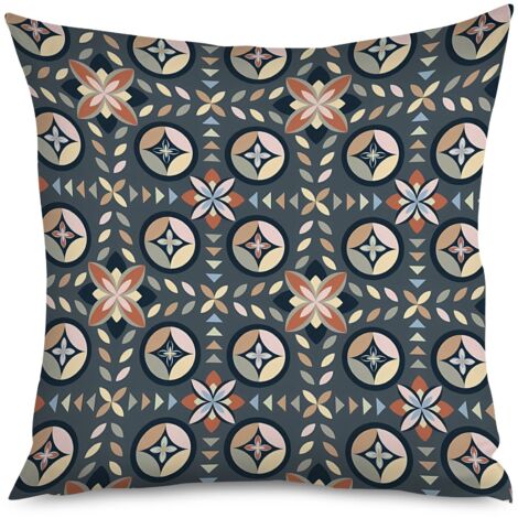 Housse de coussin imprimé mantra, bohème (1/5)