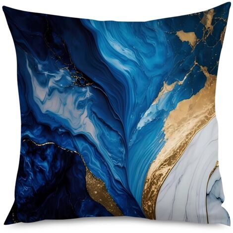 Housse de Coussin Motif Marbre Design (1/5)