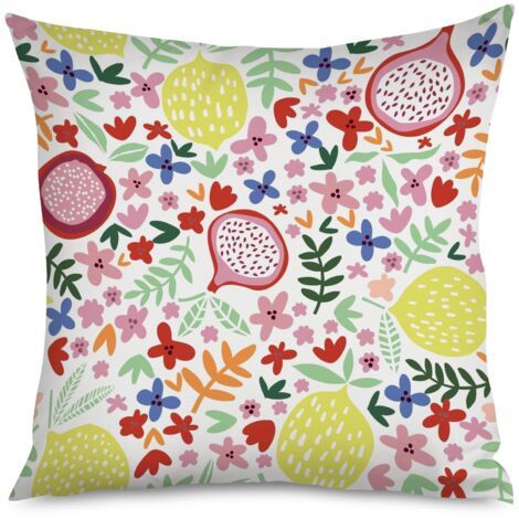 Housse de Coussin with myrtilles mignonnes, fond bleu (1/5)