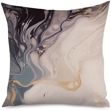 Housse de Housse Coussin Motif Marbre Élégant Salon (1/5)
