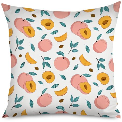 Housse de Housse Coussin Imprimé Pêche Cute (1/5)