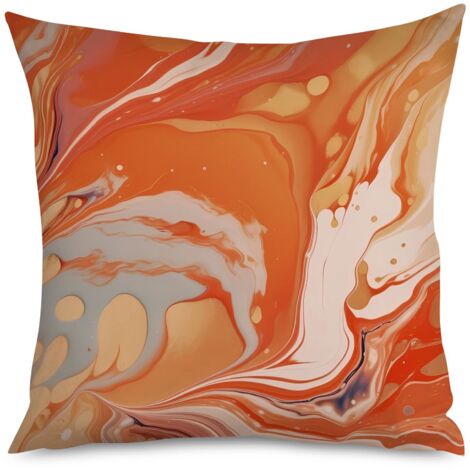 Housse de Coussin Effet Marbre Élégant (1/5)