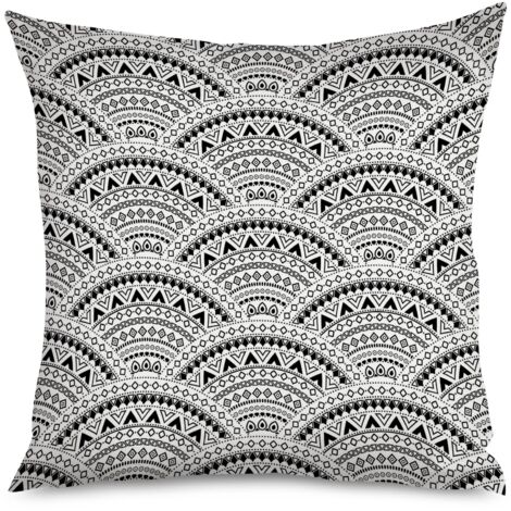 Housse de Coussin décoratif motifs coquillages, bohème plage (1/5)