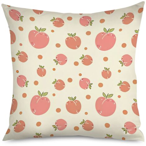 Housse de Coussin Déco Pêches Design Moderne (1/5)
