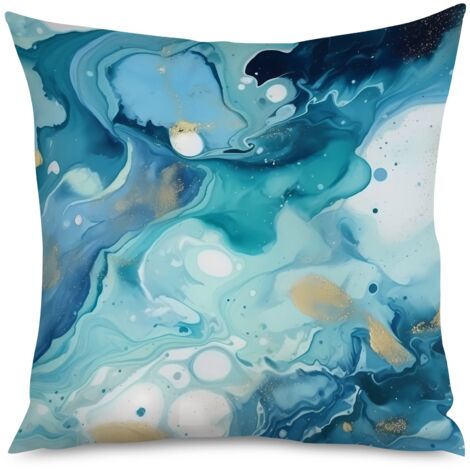 Housse de Coussin Déco Marbre Élégant Chambre (1/5)