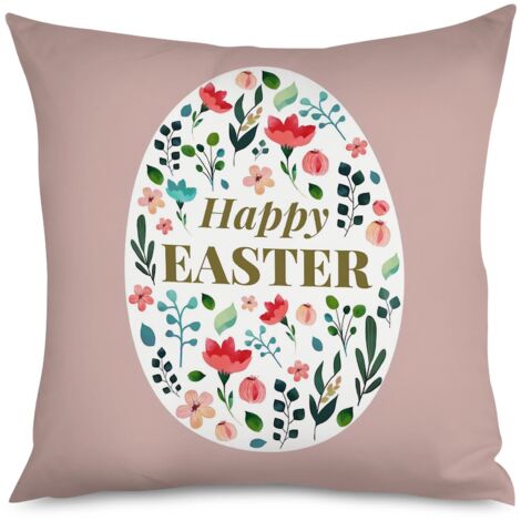Housse de Coussin with œufs colorés, style pascal (1/5)