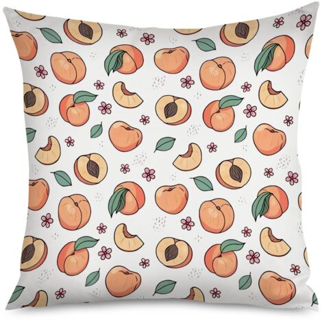 Housse de Housse Coussin Imprimé Pêches Mignon (1/5)