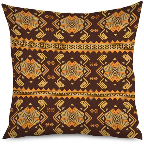 Housse de coussin motifs têtes de cheval, ethnique (1/5)