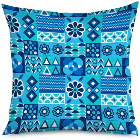 Housse de coussin imprimé mudéjar, style ethnique (1/5)