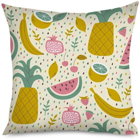 Housse de coussin goyave kawaii, exotique (1/5)