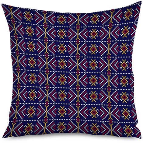 Housse de coussin motifs plumes, bohème nature (1/5)