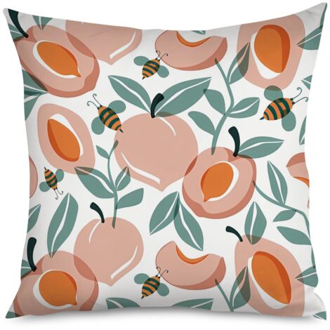 Housse de Coussin Imprimé Pêches Élégant (1/5)