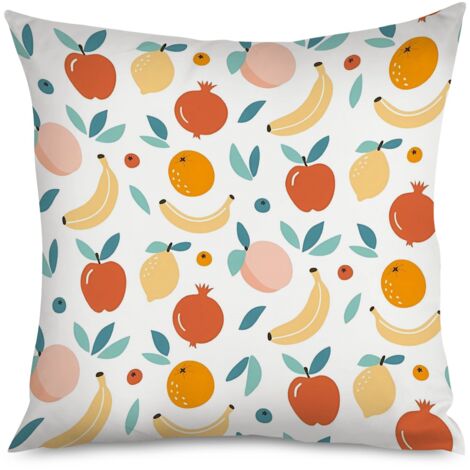 Housse de Coussin with poire souriante, style kawaii (1/5)