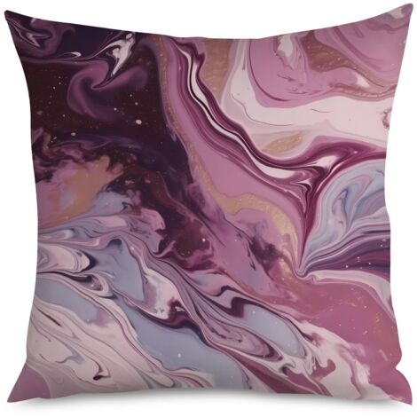 Housse de Housse Coussin Marbre Blanc Moderne (1/5)