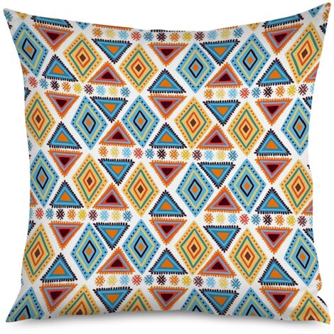 Housse de coussin imprimé henné, bohème chic (1/5)