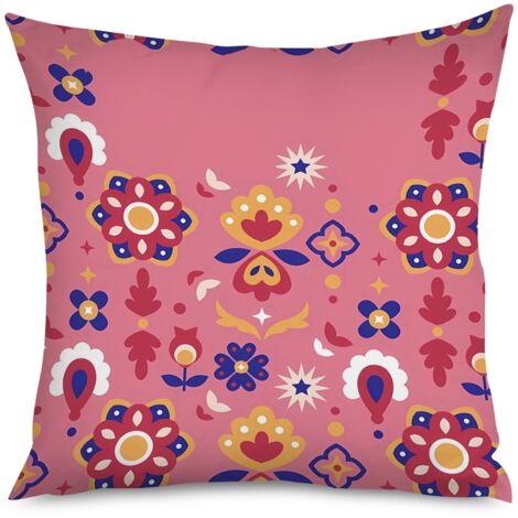 Housse de coussin imprimé pyr, style bohème (1/5)