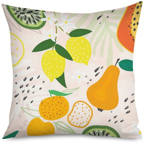 Housse de Coussin with ananas kawaii, tropic vibe (1/5)