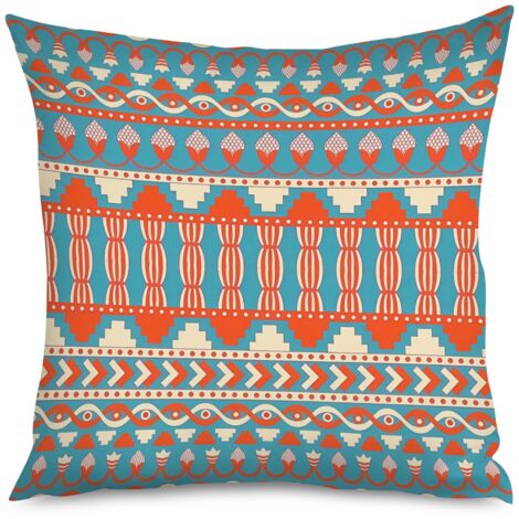 Housse de Coussin with motifs feuilles, ethnique bohème (1/5)