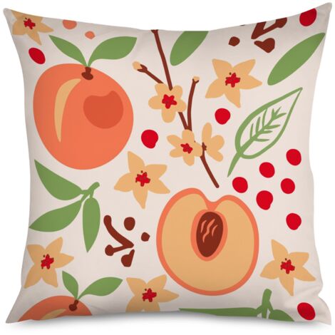 Housse de Housse Coussin Motif Pêches Élégant (1/5)