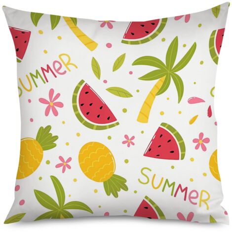 Housse de coussin pastèque mignonne à motifs (1/5)
