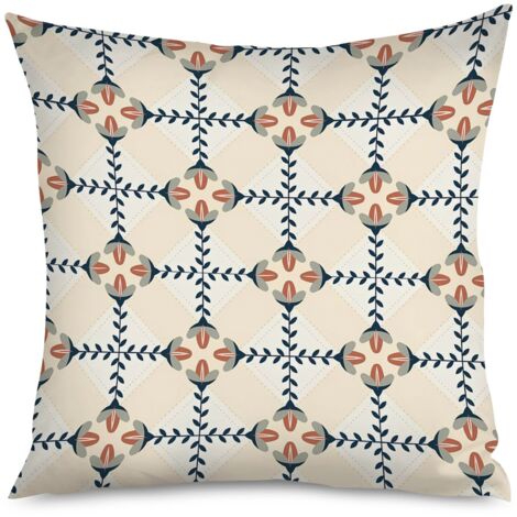 Housse de Coussin décoratif motifs loups, tribal (1/5)