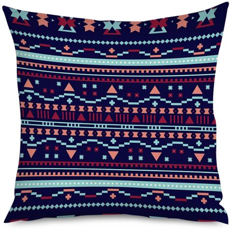 Housse de Coussin décoratif motifs tapis volant, bohème (1/5)