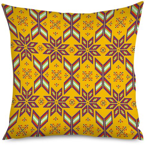Housse de coussin motifs spirales, tribal chic (1/5)