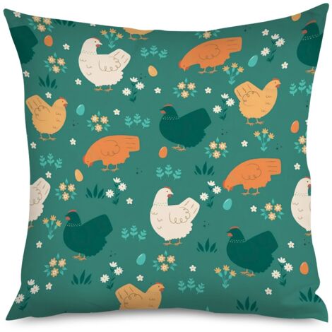 Housse de coussin œufs et poussins, printemps (1/5)