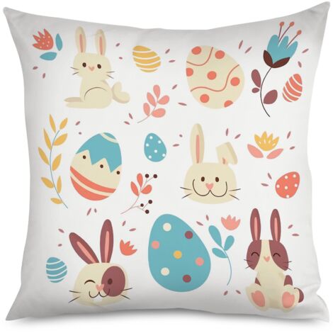 Housse de Coussin décoratif cloches de Pâques, doré (1/5)