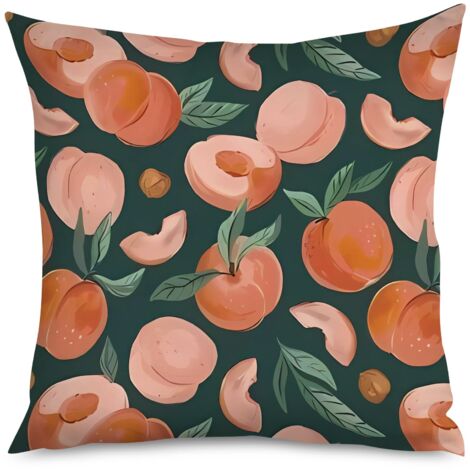 Housse de Coussin Motif Pêches Chic (1/5)