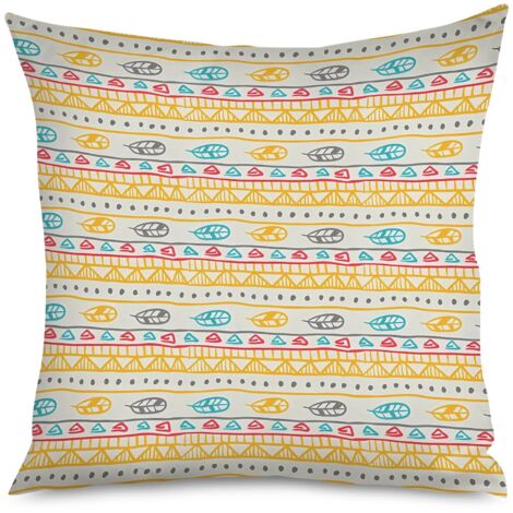 Housse de Coussin décoratif motifs dunes, ethnique épuré (1/5)