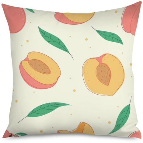 Housse de Housse Coussin Pêches Style Doux (1/5)