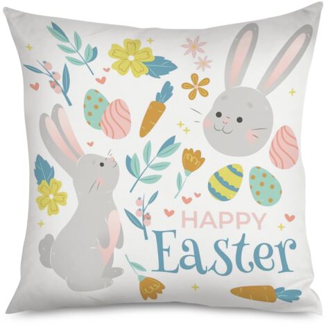 Housse de Coussin with lapin coquin, œufs surprises (1/5)
