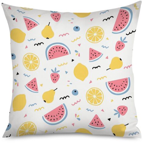 Housse de coussin litchi mignon, fond pastel (1/5)