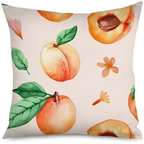 Housse de Coussin Décoratif Motif Pêches Moderne (1/5)