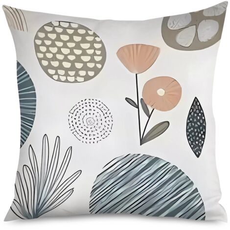 Housse de Coussin Décoratif Style Géométrique Minimaliste (1/5)