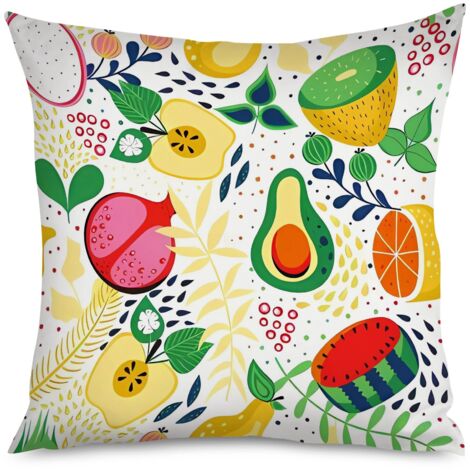 Housse de Coussin décoratif fruit de la passion kawaii (1/5)