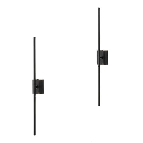 Applique murale tactile sans fil, longue bande lumineuse à intensité variable avec minuterie, lot de 2 lampes de chevet (1/5)
