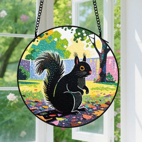 Capteur de Soleil en Vitrail Décoration Spirituelle pour Maison 25cm