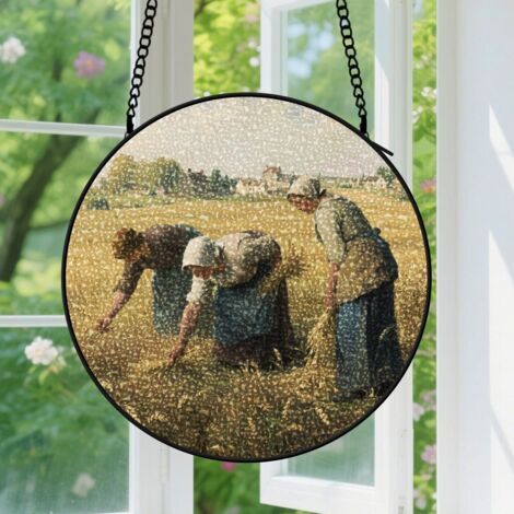 Capteur de Soleil en Vitrail Décoration Spirituelle pour Maison 30cm (1/4)