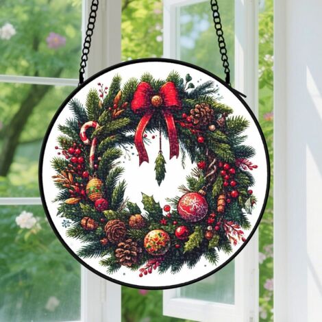 Capteur de Soleil en Vitrail Décoration Spirituelle pour Maison 15cm (1/4)
